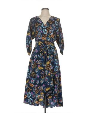 Eliza J Navy Floral Dress